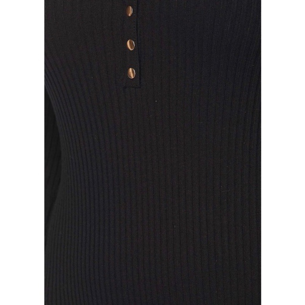 ONE LEFT! Amanda Ribbed Bodysuit in Black - Picture 7 of 7
